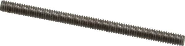 Value Collection - #8-32 2-1/2" OAL Fully Threaded Stud - Stainless Steel, Plain Finish - Benchmark Tooling