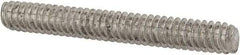 Value Collection - #10-24 1-1/2" OAL Fully Threaded Stud - Stainless Steel, Plain Finish - Benchmark Tooling