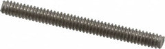 Value Collection - #10-24 2" OAL Fully Threaded Stud - Stainless Steel, Plain Finish - Benchmark Tooling