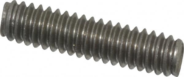 Value Collection - 1/4-20 1" OAL Fully Threaded Stud - Stainless Steel, Plain Finish - Benchmark Tooling