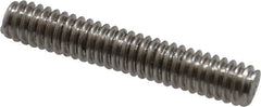 Value Collection - 1/4-20 1-1/2" OAL Fully Threaded Stud - Stainless Steel, Plain Finish - Benchmark Tooling