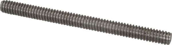 Value Collection - 1/4-20 3" OAL Fully Threaded Stud - Stainless Steel, Plain Finish - Benchmark Tooling