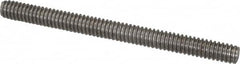 Value Collection - 1/4-20 3" OAL Fully Threaded Stud - Stainless Steel, Plain Finish - Benchmark Tooling