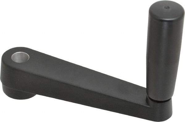 Value Collection - 32mm Hub Diam Crank Handle - 14mm Round Bore, 22" High - Benchmark Tooling