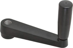 Value Collection - 32mm Hub Diam Crank Handle - 14mm Round Bore, 22" High - Benchmark Tooling