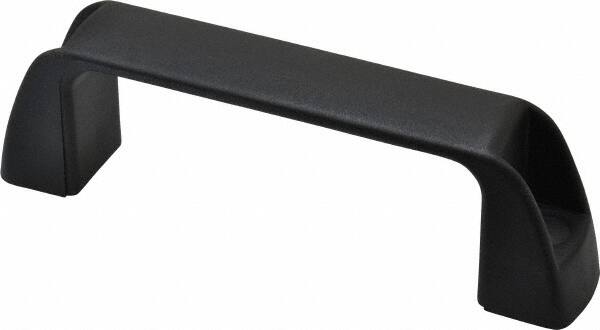 J.W. Winco - 4.61" Center to Center, Black Matte Finish Plastic Pull Handle - 1.34" Long, 1.61" High - Benchmark Tooling