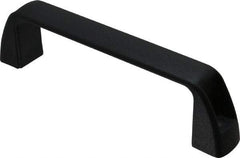 J.W. Winco - 7.05" Center to Center, Black Matte Finish Plastic Pull Handle - 1.65" Long, 1.97" High - Benchmark Tooling