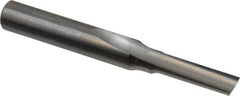 Onsrud - 3/16" Diam, 1/4" Shank Diam, 5/8" Length of Cut, 1 Flute Single Edge Straight Router Bit - 2" Overall Length, Right Hand Cut, Solid Carbide - Benchmark Tooling