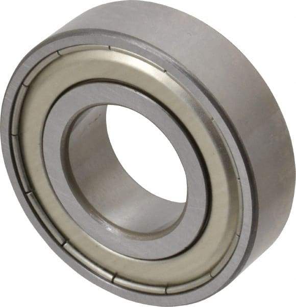 SKF - 3/4" Bore Diam, 1-5/8" OD, Double Shield Deep Groove Radial Ball Bearing - 7/16" Wide, 1 Row, Round Bore, 1,150 Lb Static Capacity, 2,100 Lb Dynamic Capacity - Benchmark Tooling