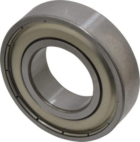SKF - 1" Bore Diam, 2" OD, Double Shield Deep Groove Radial Ball Bearing - 1/2" Wide, 1 Row, Round Bore, 1,350 Lb Static Capacity, 2,270 Lb Dynamic Capacity - Benchmark Tooling