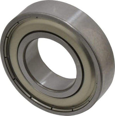 SKF - 1" Bore Diam, 2" OD, Double Shield Deep Groove Radial Ball Bearing - 1/2" Wide, 1 Row, Round Bore, 1,350 Lb Static Capacity, 2,270 Lb Dynamic Capacity - Benchmark Tooling