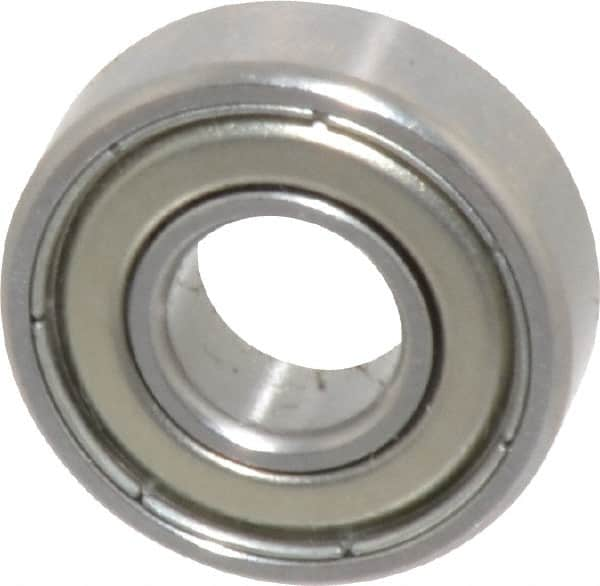 SKF - 1/4" Bore Diam, 5/8" OD, Double Shield Deep Groove Radial Ball Bearing - 0.196" Wide, 1 Row, Round Bore, 139 Lb Static Capacity, 332 Lb Dynamic Capacity - Benchmark Tooling