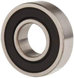 SKF - 1/2" Bore Diam, 1-1/8" OD, Double Seal Deep Groove Radial Ball Bearing - 5/16" Wide, 1 Row, Round Bore, 540 Lb Static Capacity, 1,140 Lb Dynamic Capacity - Benchmark Tooling