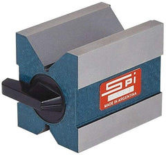 SPI - 0.19 to 1-3/4" Capacity, 90° Angle, Hardened Steel V-Block - 2-3/4" Long x 2" Wide x 2-3/8" High, Sold as Matched Pair - Benchmark Tooling