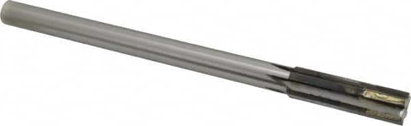 Made in USA - 0.5971 to 0.628" Diam, 9/16" Diam Shank, 2-1/4" Flute, Semi Finish Semi Ground Chucking Reamer - Benchmark Tooling