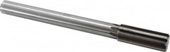 Made in USA - 1-1/16" Carbide-Tipped 8 Flute Chucking Reamer - Straight Flute, 7/8" Straight Shank, 2-3/4" Flute Length, 10-1/2" OAL - Benchmark Tooling