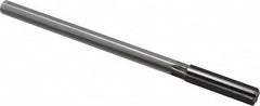 Made in USA - 0.4385" Carbide-Tipped 6 Flute Chucking Reamer - Straight Flute, 1-3/4" Straight Shank, 1-3/4" Flute Length, 7" OAL - Benchmark Tooling