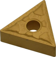 Interstate - TNMG331 Grade TCN55 Carbide Turning Insert - TiN Finish, 60° Triangle, 3/8" Inscr Circle, 3/16" Thick, 1/64" Corner Radius - Benchmark Tooling