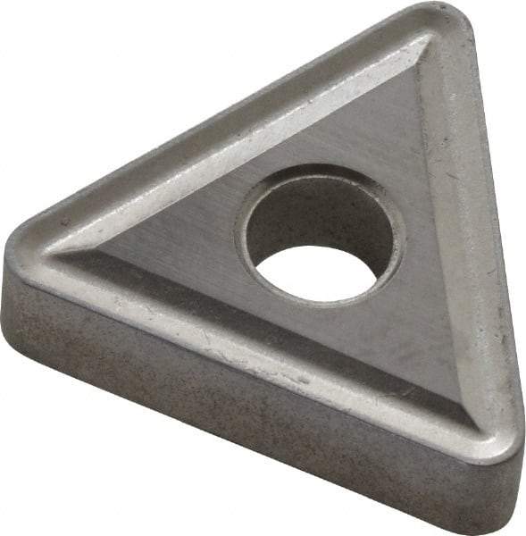Interstate - TNMG434 Grade TCN55 Carbide Turning Insert - TiN Finish, 60° Triangle, 1/2" Inscr Circle, 3/16" Thick, 1/16" Corner Radius - Benchmark Tooling