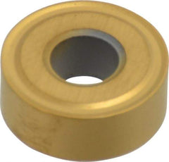 Interstate - RNMG43 Grade TCN55 Carbide Turning Insert - TiN Finish, Round, 1/2" Inscr Circle, 3/16" Thick - Benchmark Tooling
