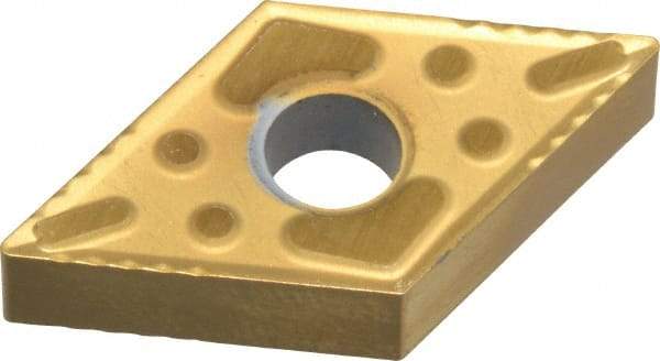 Interstate - DNMG431 P Grade TCN55 Carbide Turning Insert - TiN Finish, 55° Diamond, 1/2" Inscr Circle, 3/16" Thick, 1/64" Corner Radius - Benchmark Tooling