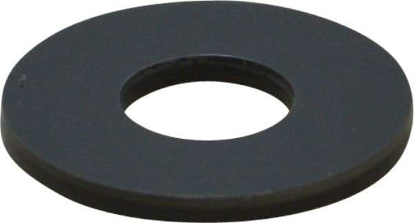 Made in USA - 1/4" Screw, Grade Gray PVC Standard Flat Washer - 0.312" ID x 3/4" OD, 0.062" Thick, Plain Finish - Benchmark Tooling