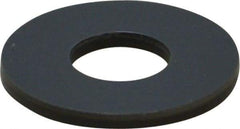 Made in USA - 1/4" Screw, Grade Gray PVC Standard Flat Washer - 0.312" ID x 3/4" OD, 0.062" Thick, Plain Finish - Benchmark Tooling