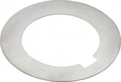 Made in USA - 0.078" Long x 3/16" Wide Notch, 0.01" Thick Internal Notched Washer - 301-304 Stainless Steel, 7/8" ID, 1-3/8" OD - Benchmark Tooling
