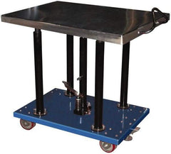 Vestil - 2,000 Lb Capacity Manual Hydraulic Post Lift Table - 36" to 54" Lift Height, 36" Platform Length x 24" Platform Width - Benchmark Tooling