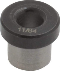 Value Collection - Type H, 11/64" Inside Diam, Head, Press Fit Drill Bushing - 5/16" Body Outside Diam, 1/4" Length Under Head, Steel - Benchmark Tooling