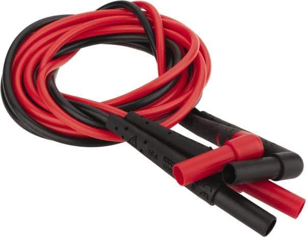 Fluke - Red/Black Electrical Test Equipment Leads - Use with Test Probes - Benchmark Tooling