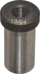 Value Collection - Type H, 13/64" Inside Diam, Head, Press Fit Drill Bushing - 13/32" Body Outside Diam, 3/4" Length Under Head, Steel - Benchmark Tooling