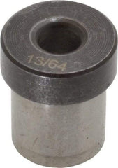 Value Collection - Type H, 13/64" Inside Diam, Head, Press Fit Drill Bushing - 1/2" Body Outside Diam, 1/2" Length Under Head, Steel - Benchmark Tooling