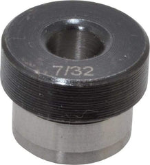 Value Collection - Type H, 7/32" Inside Diam, Head, Press Fit Drill Bushing - 1/2" Body Outside Diam, 1/4" Length Under Head, Steel - Benchmark Tooling