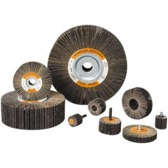Standard Abrasives - 6 Inch Diameter, 60 Grit Aluminum Oxide Unmounted Flap Wheel - 1 Inch Hole, 2 Inch Wide, Coated, Medium Grade, 6,200 Max RPM - Benchmark Tooling