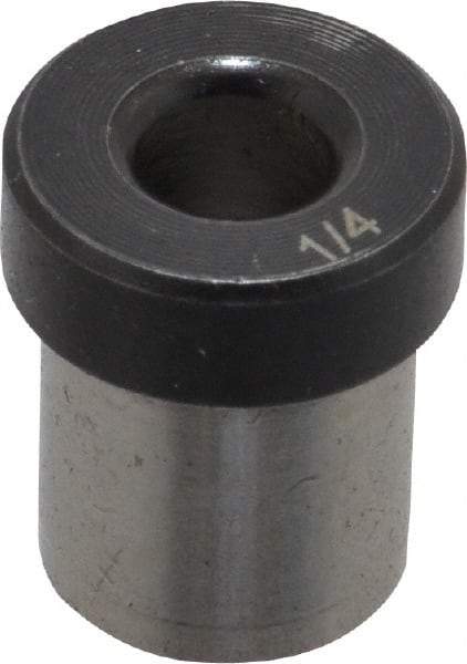 Value Collection - Type H, Letter E Inside Diam, Head, Press Fit Drill Bushing - 1/2" Body Outside Diam, 1/2" Length Under Head, Steel - Benchmark Tooling