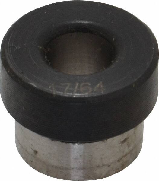 Value Collection - Type H, 17/64" Inside Diam, Head, Press Fit Drill Bushing - 1/2" Body Outside Diam, 1/4" Length Under Head, Steel - Benchmark Tooling