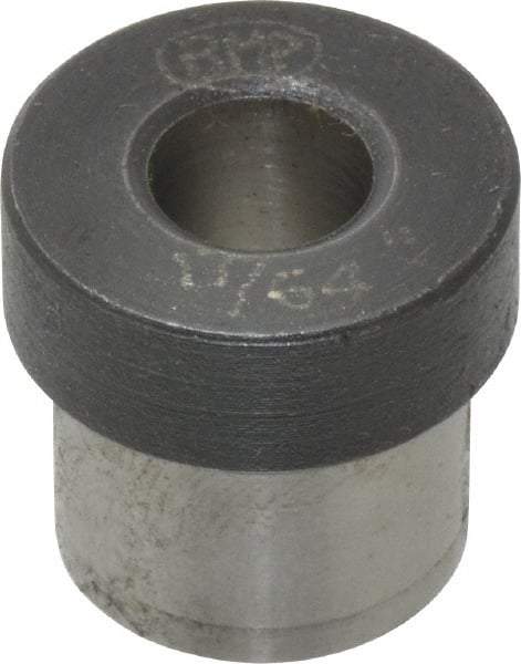 Value Collection - Type H, 17/64" Inside Diam, Head, Press Fit Drill Bushing - 1/2" Body Outside Diam, 3/8" Length Under Head, Steel - Benchmark Tooling