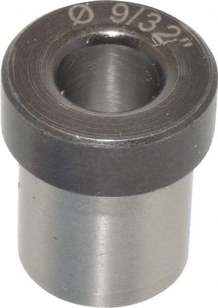 Value Collection - Type H, 9/32" Inside Diam, Head, Press Fit Drill Bushing - 1/2" Body Outside Diam, 1/2" Length Under Head, Steel - Benchmark Tooling