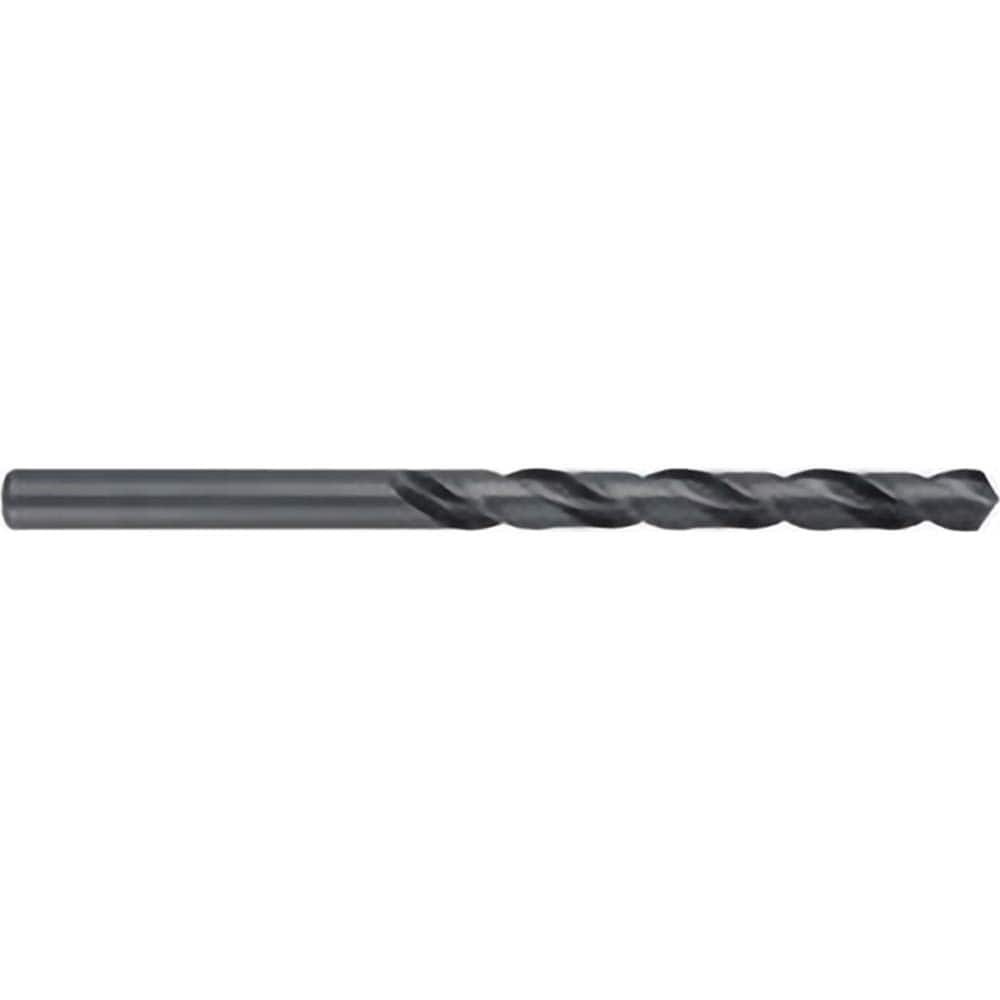 Taper Length Drill Bit: 0.4688″ Dia, 118 ° Black Oxide Finish, 4.75″ Flute Length, RH Cut, Spiral Flute, Straight Shank, Series 525