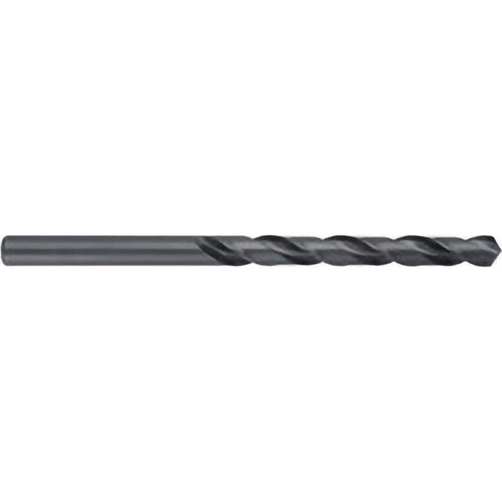 Taper Length Drill Bit: 0.7344″ Dia, 118 ° Black Oxide Finish, RH Cut, Spiral Flute, Straight Shank, Series 525