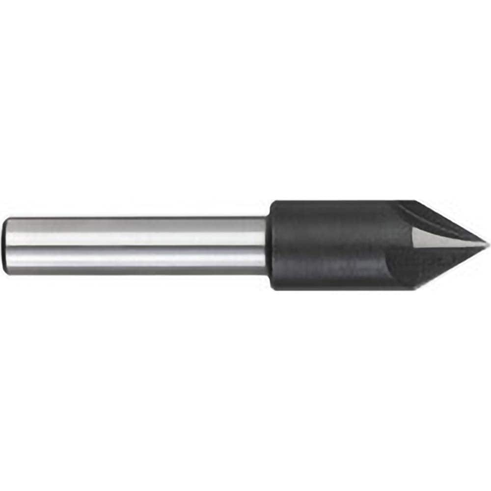 Titan USA - Countersinks; Head Diameter (Inch): 1/2 ; Head Diameter (Decimal Inch): 0.5000 ; Number of Flutes: 4 ; Included Angle: 82 ; Countersink Material: Solid Carbide ; Countersink Finish/Coating: Uncoated - Exact Industrial Supply