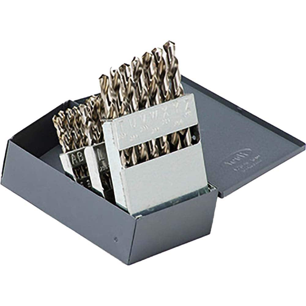 Titan USA - Drill Bit Sets; System of Measurement: Inch ; Drill Bit Material: High Speed Steel ; Drill Bit Set Type: Jobber Length Drill Bits ; Minimum Drill Bit Size (Letter): A ; Maximum Drill Bit Size (Letter): Z ; Drill Point Angle: 118 - Exact Industrial Supply