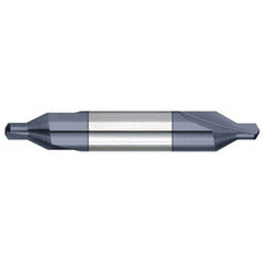 Titan USA - Combination Drill & Countersinks; Material: Solid Carbide ; Included Angle: 60 ; Trade Size: #5 ; Body Diameter (Inch): 7/16 ; Body Diameter (Decimal Inch): 7/16 ; Overall Length (Inch): 2-3/4 - Exact Industrial Supply