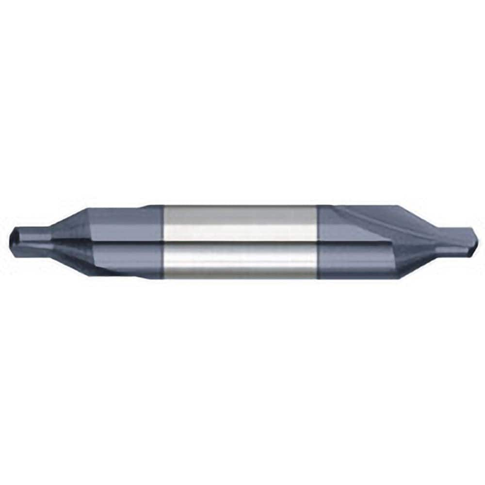 Titan USA - Combination Drill & Countersinks; Material: Solid Carbide ; Included Angle: 60 ; Trade Size: #3 ; Body Diameter (Inch): 1/4 ; Body Diameter (Decimal Inch): 1/4 ; Overall Length (Inch): 2 - Exact Industrial Supply