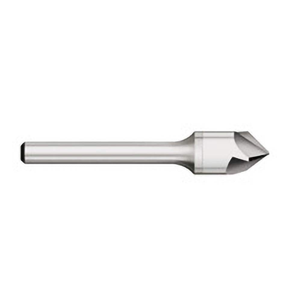 Titan USA - Countersinks; Head Diameter (Inch): 1/8 ; Head Diameter (Decimal Inch): 0.1250 ; Number of Flutes: 3 ; Included Angle: 82 ; Countersink Material: Solid Carbide ; Countersink Finish/Coating: Uncoated - Exact Industrial Supply