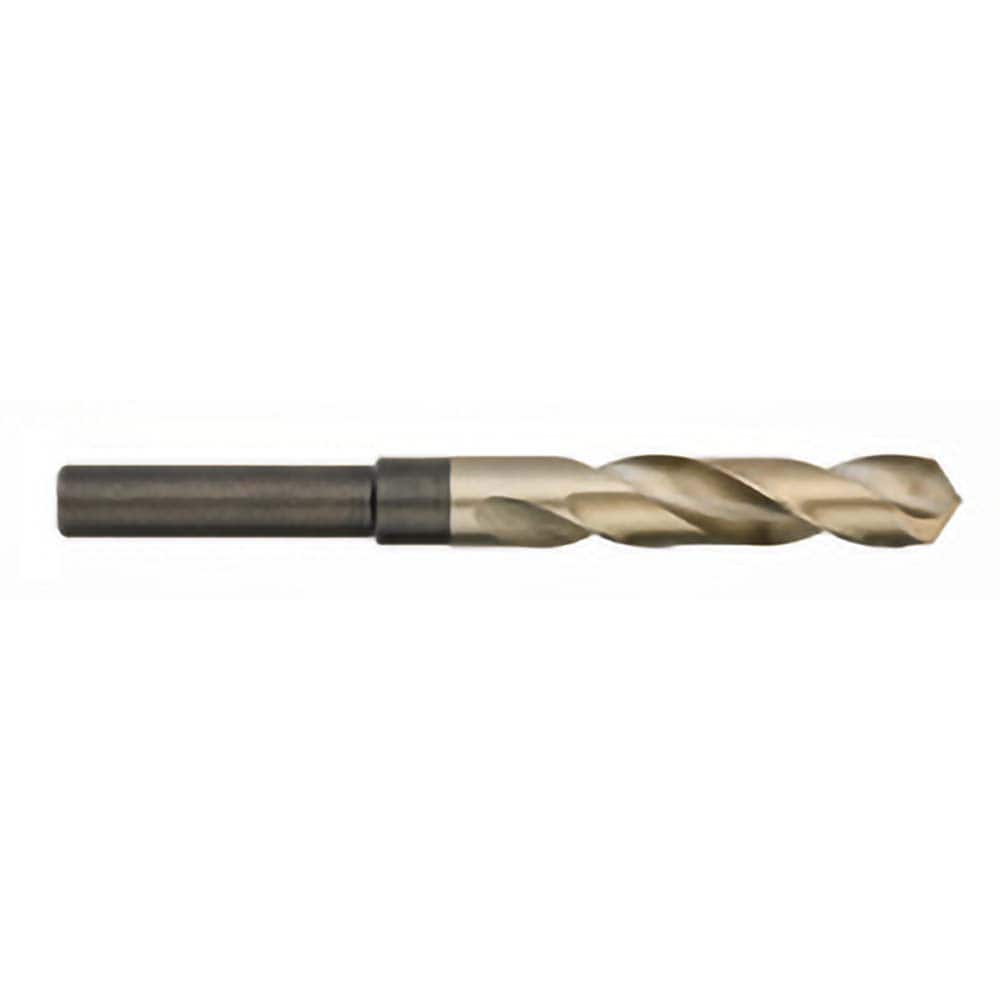 Titan USA - 63/64" 135° 1/2" Shank Uncoated Cobalt Silver & Deming Reduced Shank Drill Bit - Exact Industrial Supply