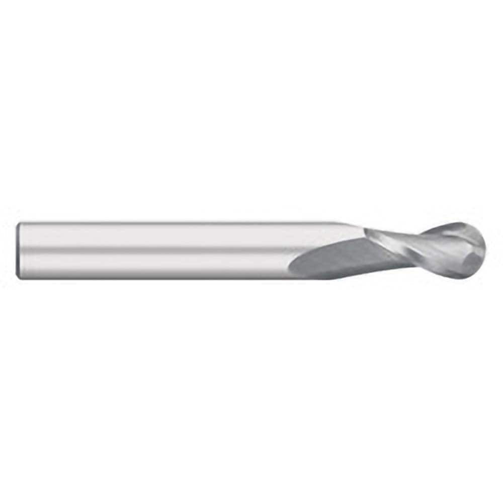 Titan USA - Ball End Mills; Mill Diameter (Inch): 5/8 ; Mill Diameter (Decimal Inch): 0.6250 ; Number of Flutes: 2 ; Length of Cut (Inch): 2-1/4 ; Length of Cut (Decimal Inch): 2.2500 ; Material: Solid Carbide - Exact Industrial Supply