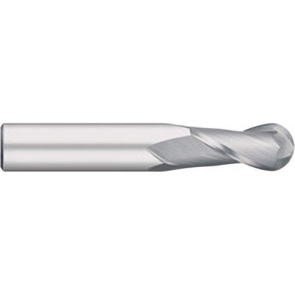 Titan USA - Ball End Mills; Mill Diameter (Decimal Inch): 0.4844 ; Number of Flutes: 2 ; Length of Cut (Inch): 1 ; Length of Cut (Decimal Inch): 1.0000 ; Material: Solid Carbide ; Overall Length (Inch): 3 - Exact Industrial Supply