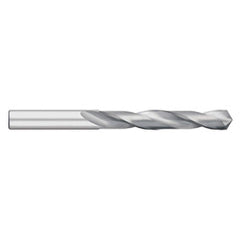 Jobber Length Drill Bit: 0.4724″ Dia, 118 °, Solid Carbide Bright/Uncoated, Right Hand Cut, Spiral Flute, Straight-Cylindrical Shank